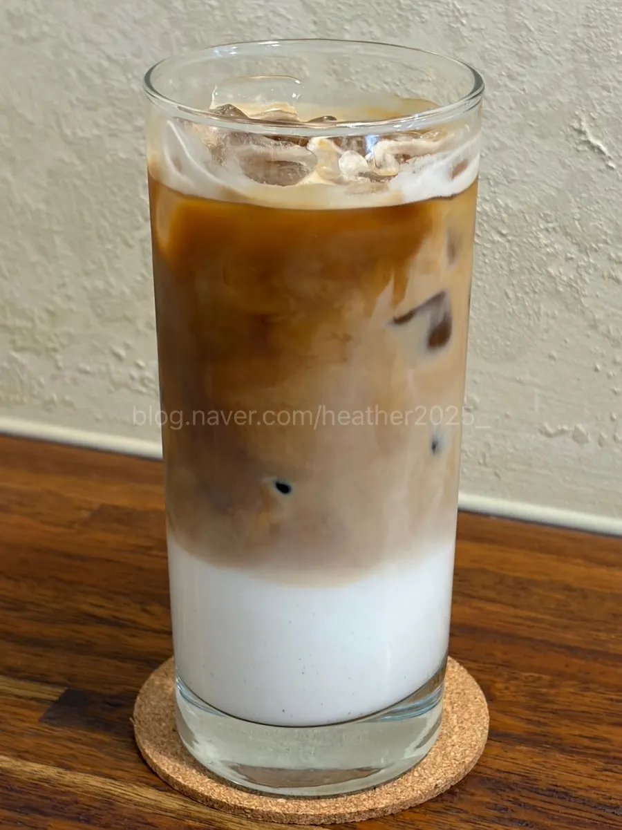 Coffee served alongside the bakery items