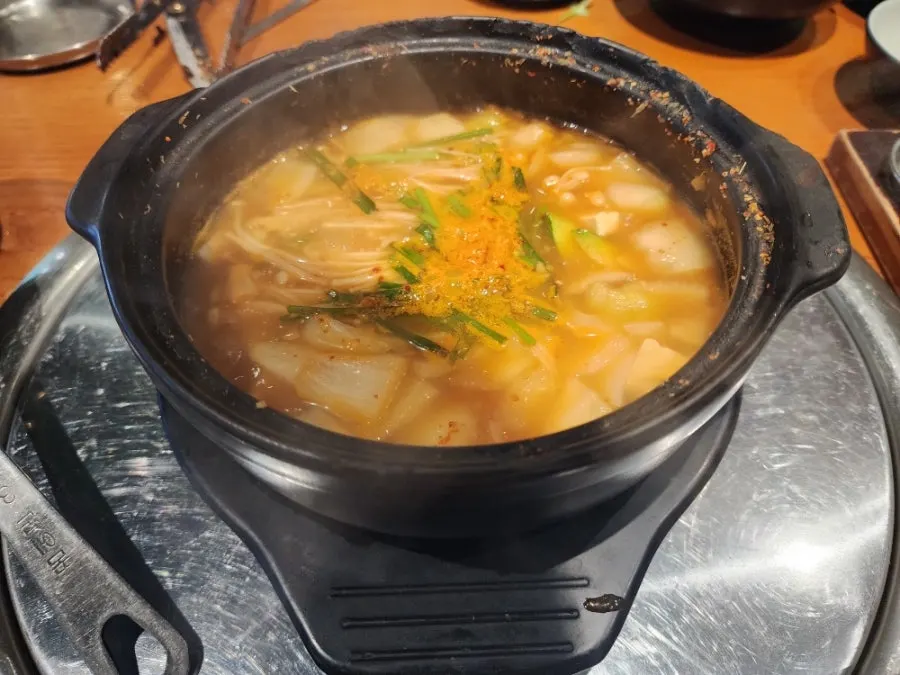 A spoonful of doenjang jjigae
