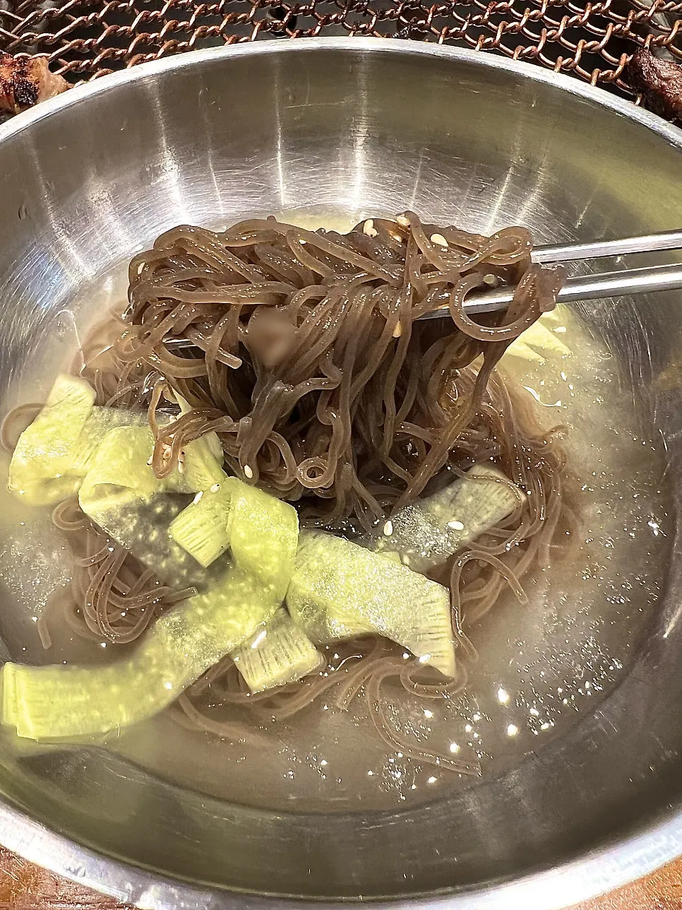 식사 마무리로 곁들인 물냉면