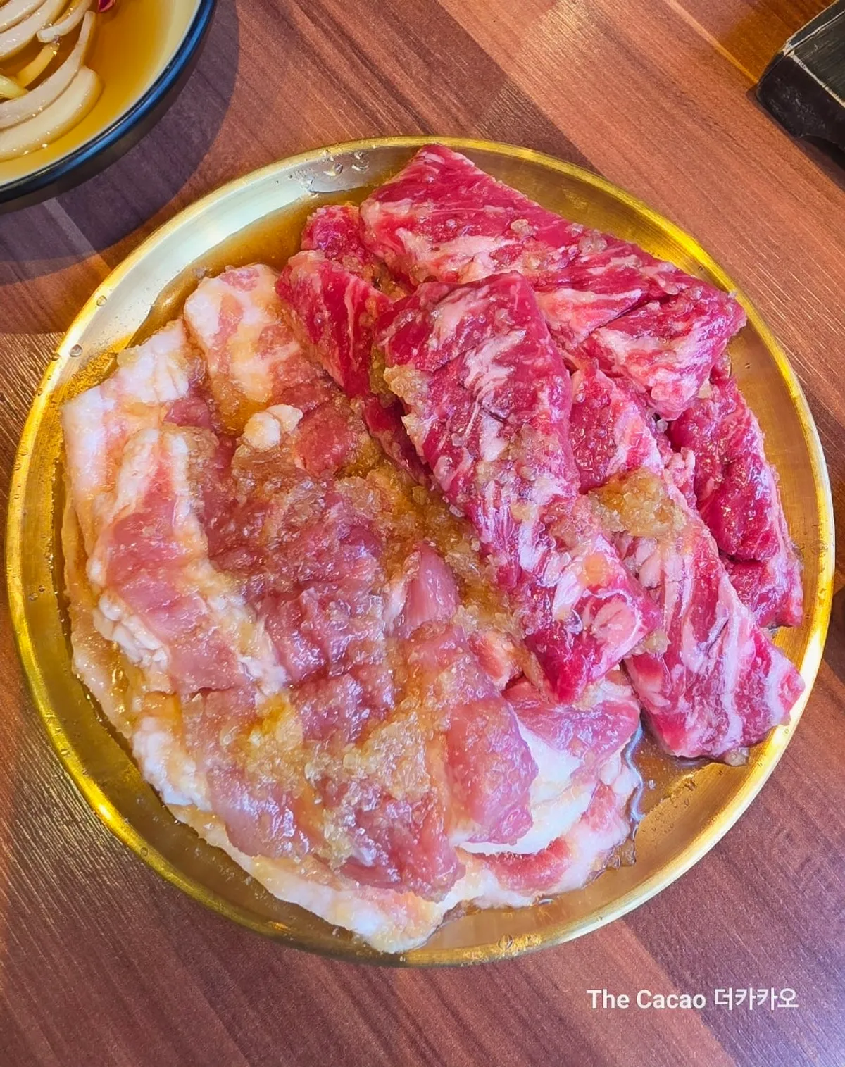 그릴더테라스 동탄본점 의성마늘 삼겹살과 소갈비 한 상