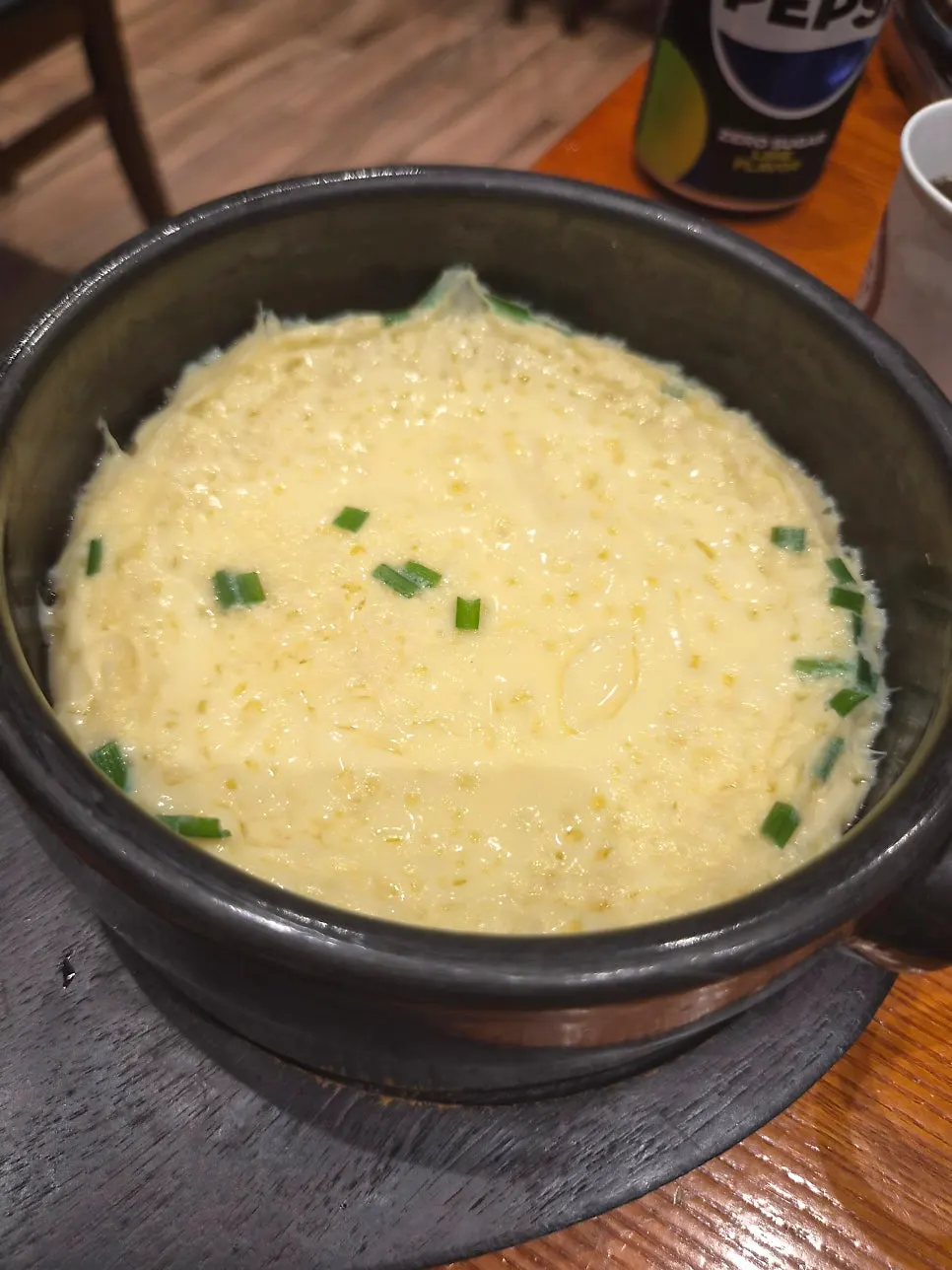 Hot steamed egg