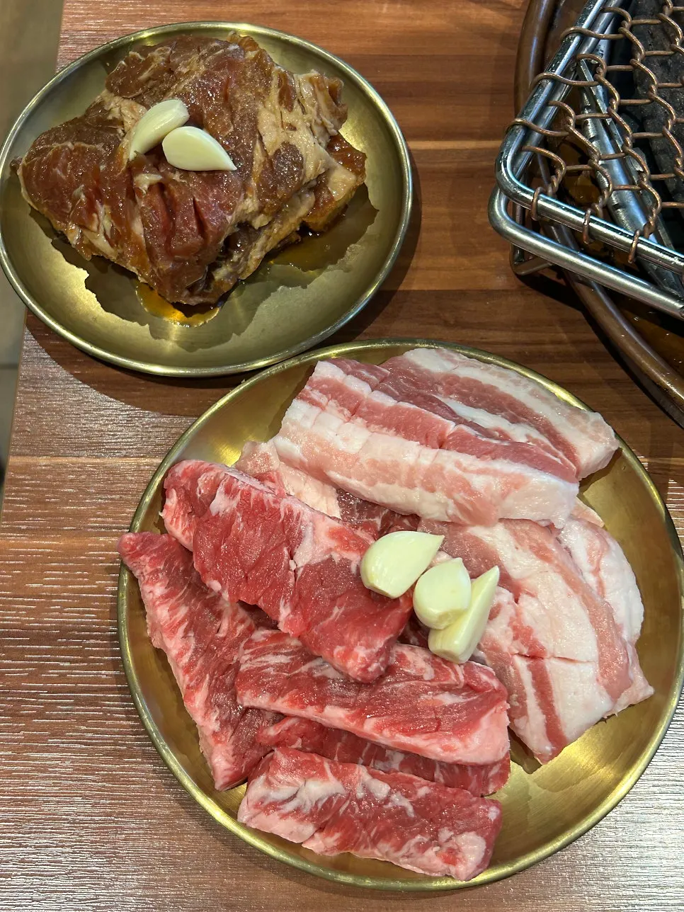 의성마늘모듬 600g 생고기 접시
