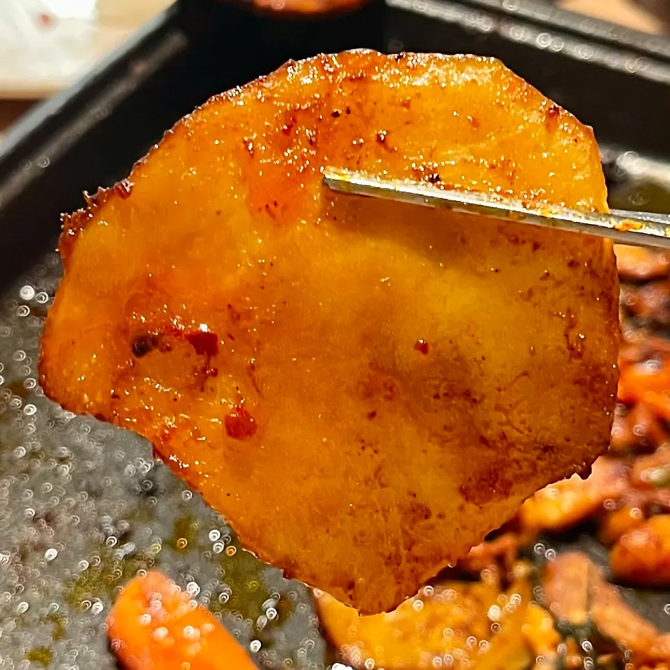 마무리된 그릴덕 반반오리 불판