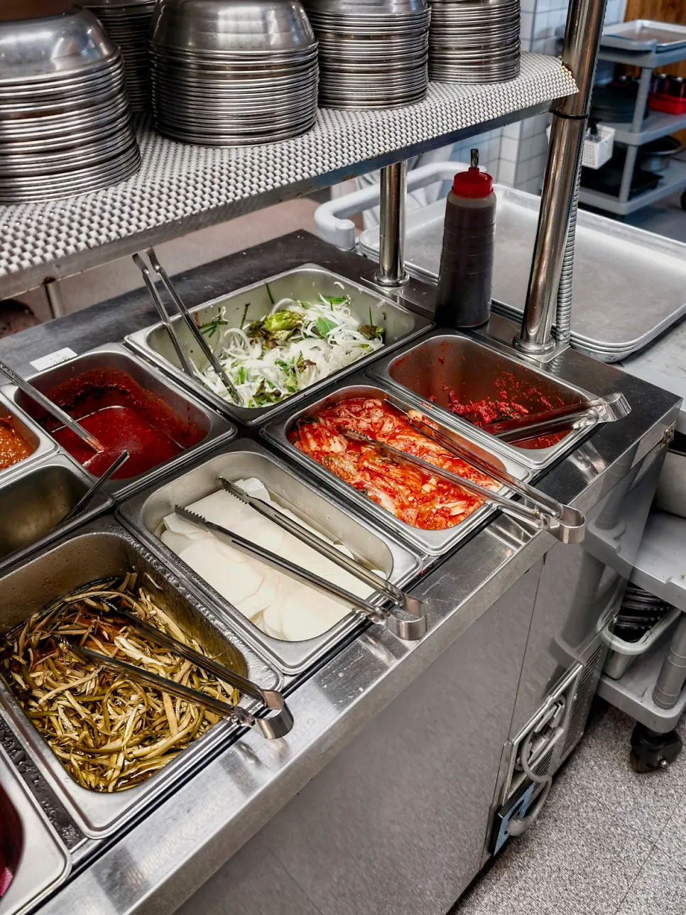 Plate with several types of sauce