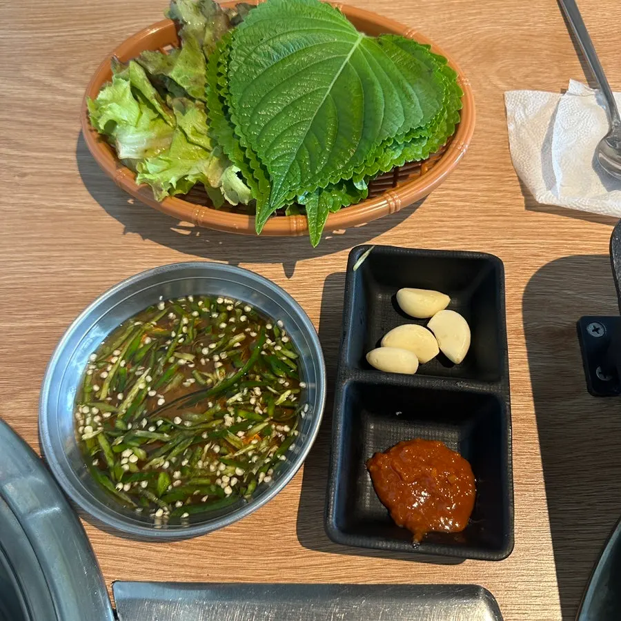 Plate of self-served side dishes