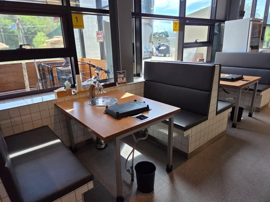 Spacious interior of Grill Duck good for groups