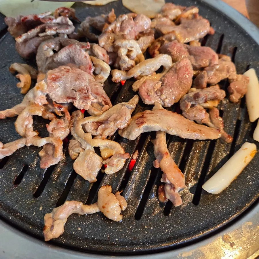 Nicely browned raw duck on the grill