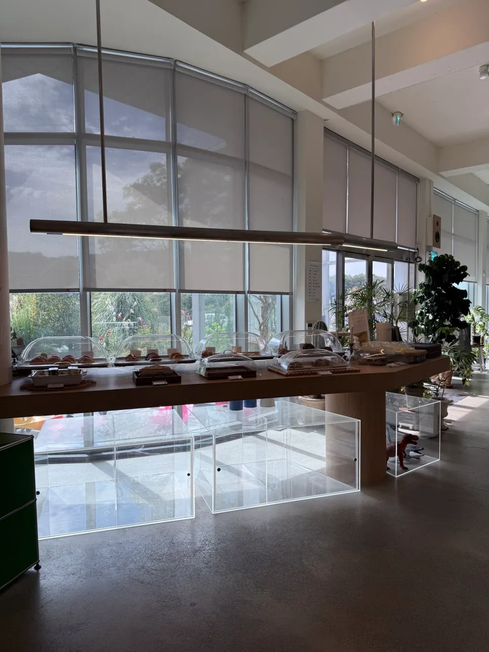 Bakery display case at Geurimseu Cafe