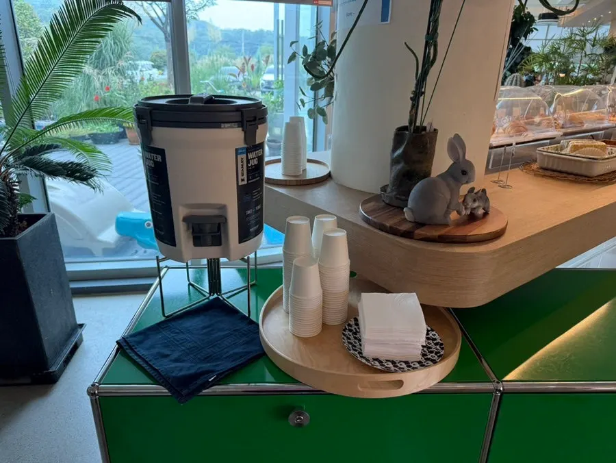 Order counter with dog treats on display