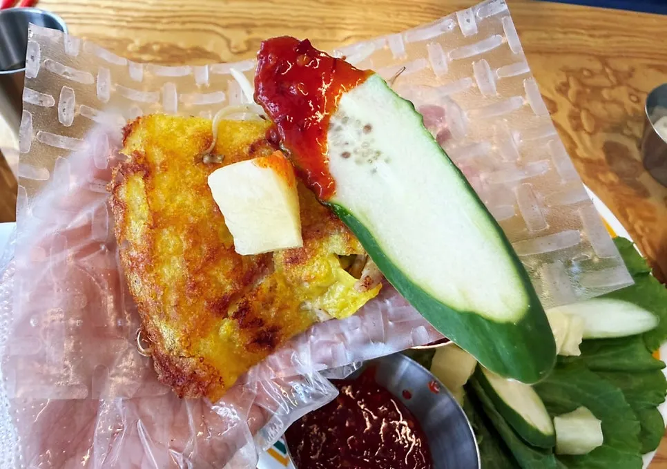 Plate with three types of dipping sauce