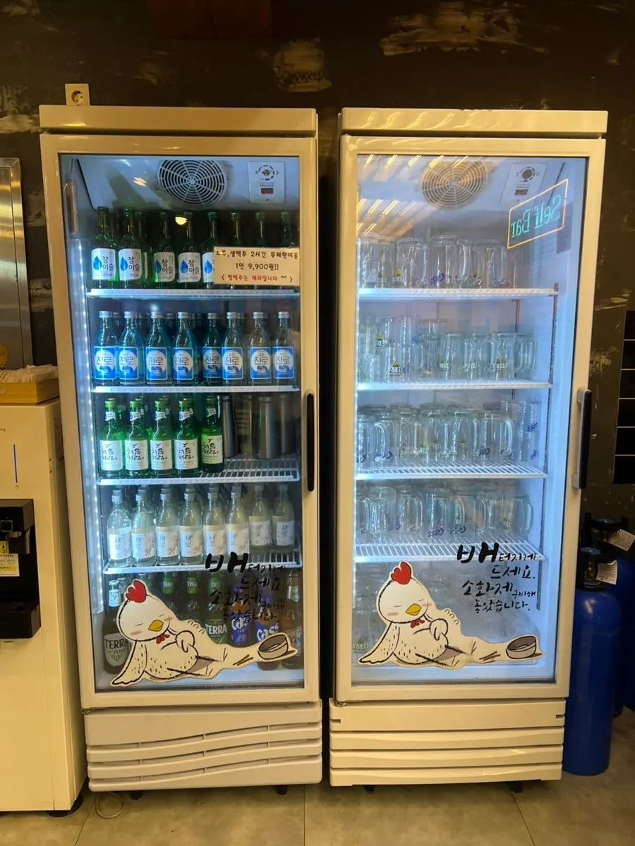 Drinks corner with a soda dispenser