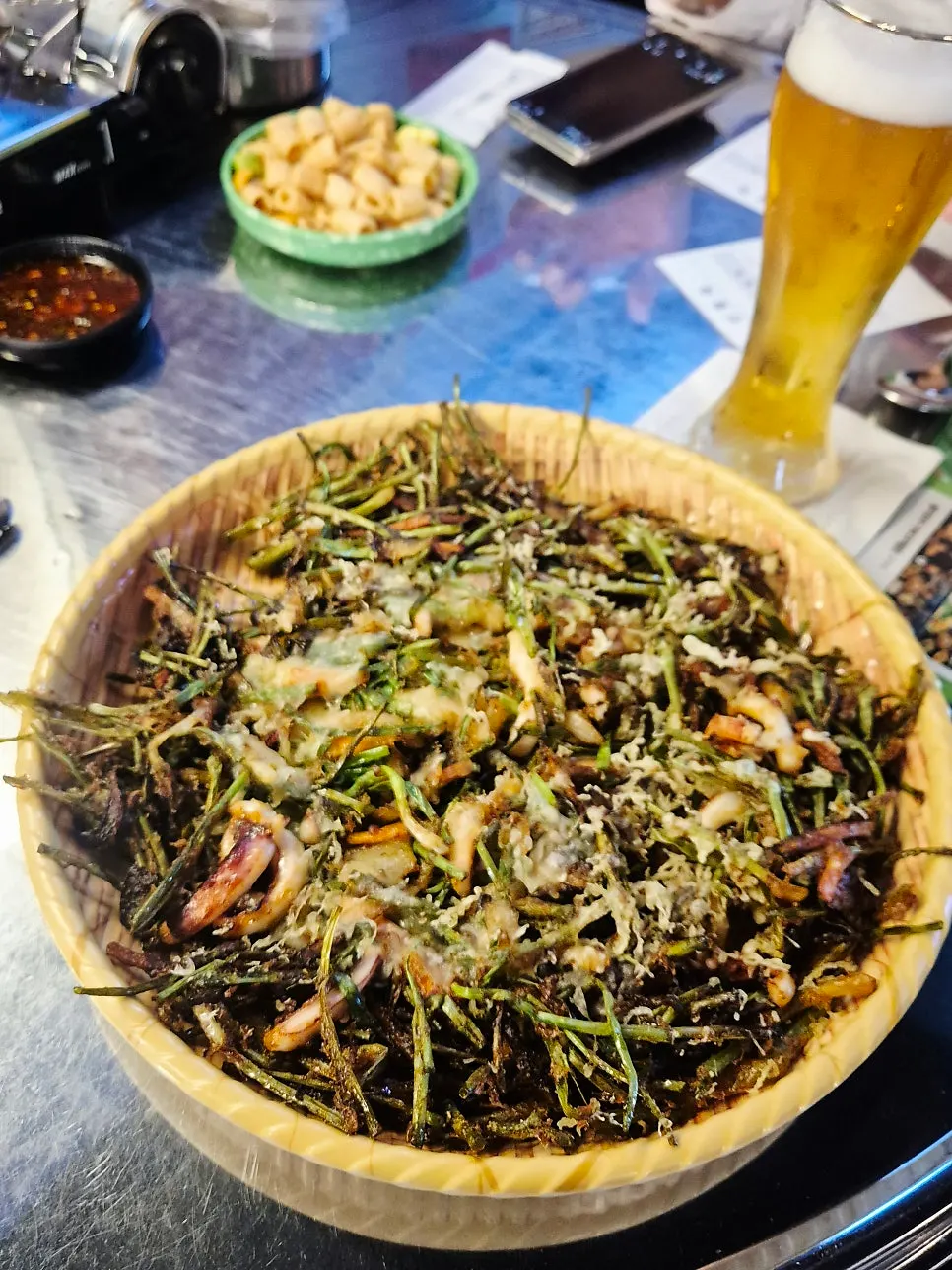 노릇하게 나온 해물튀김파전