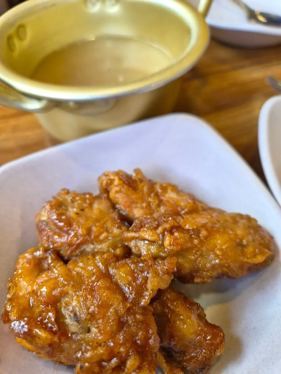 Soy chicken served on a plate