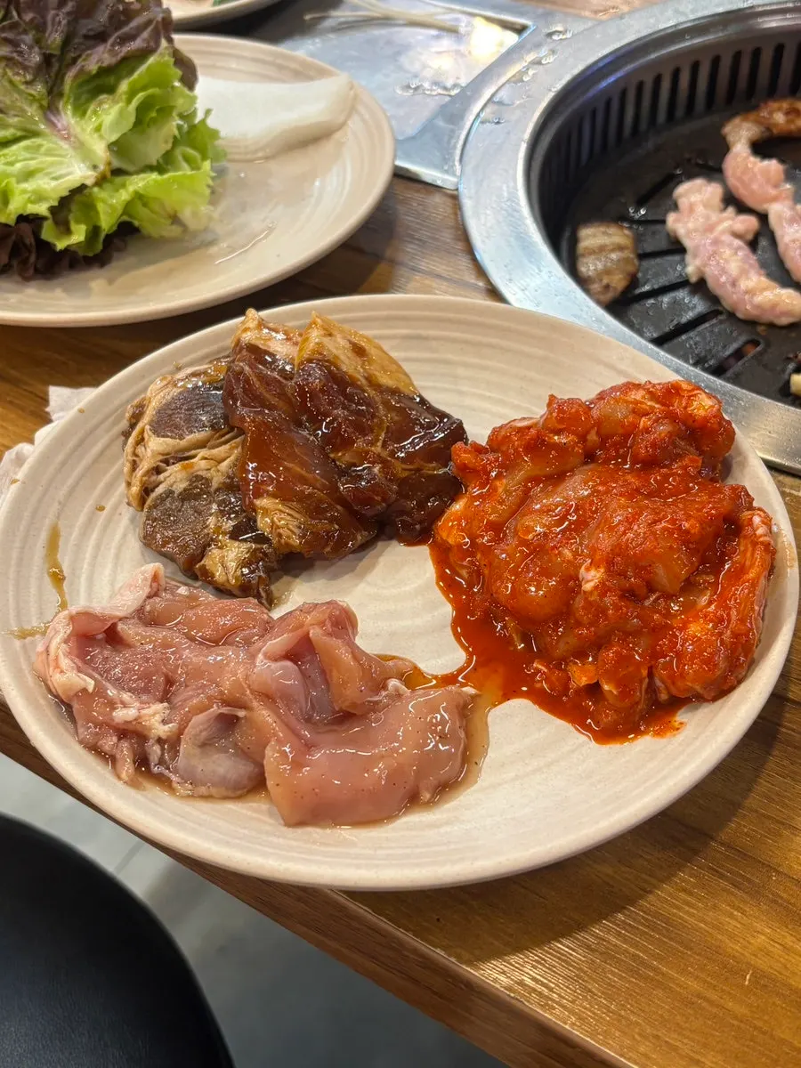 Chicken drumsticks and wings from the self-bar