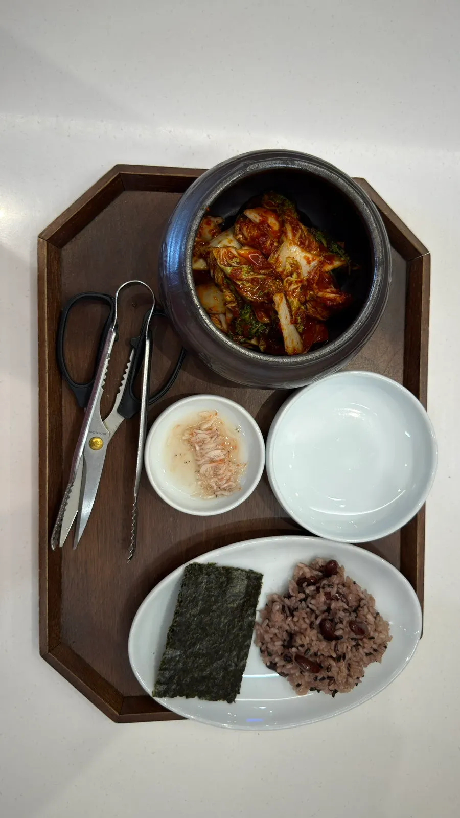 Namgwangju Market-style chapssal with red beans and mixed grains