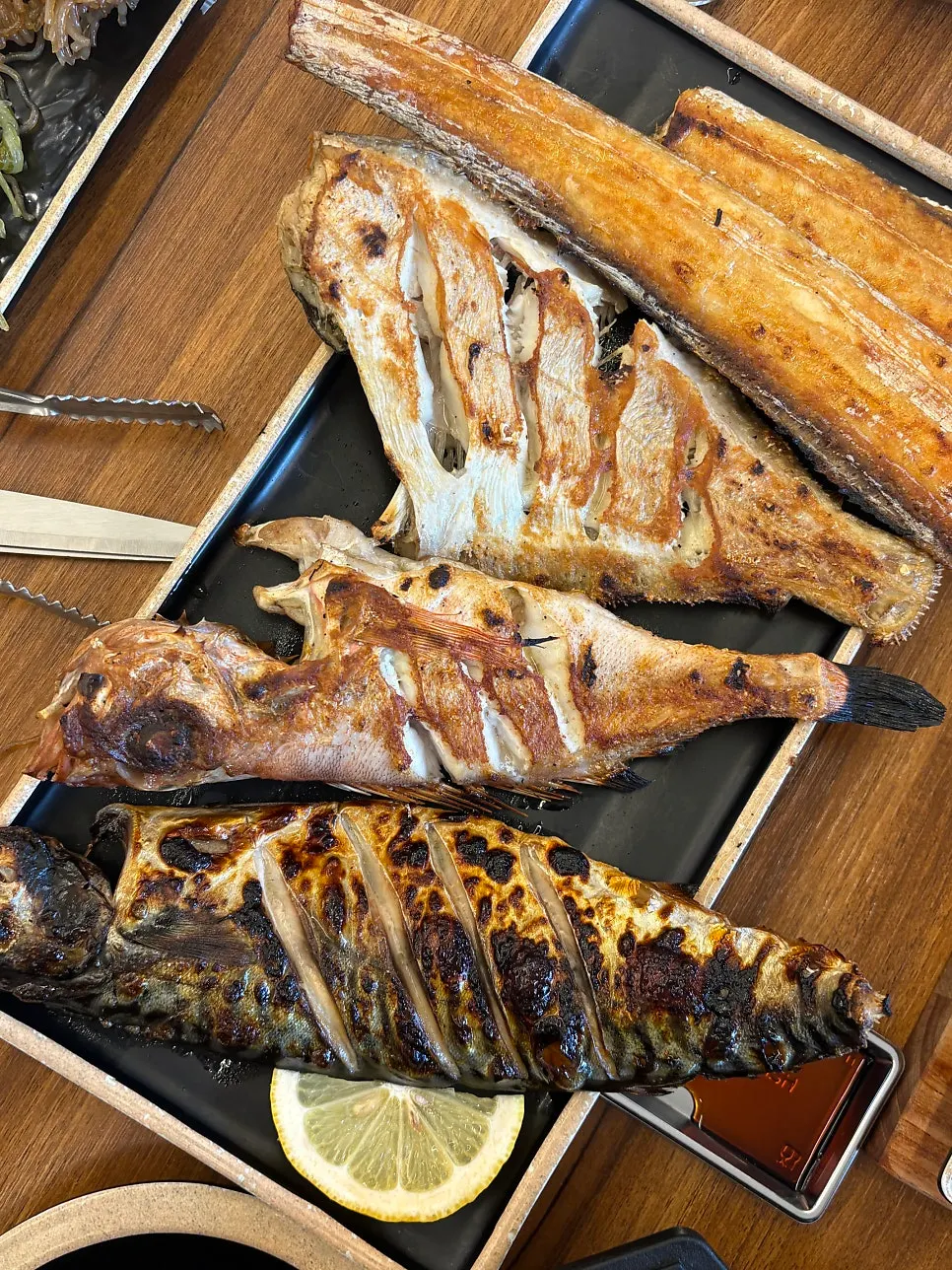 Softly cooked grilled hairtail