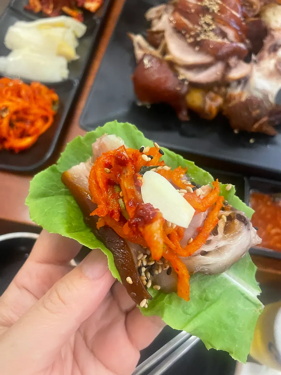 Jokbal sliced into bite-sized pieces
