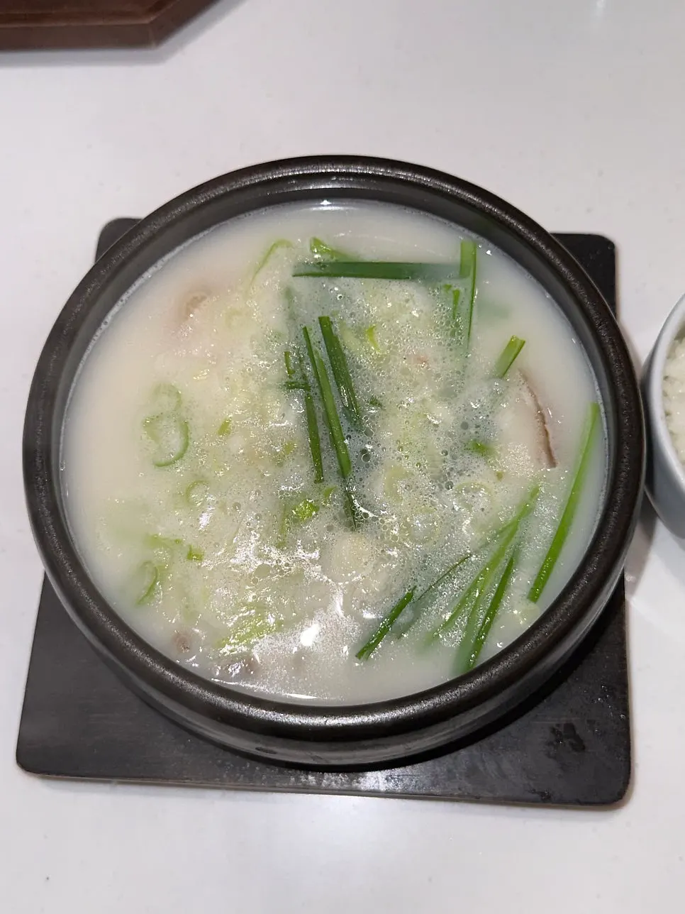Mixed pork gukbap with milky broth