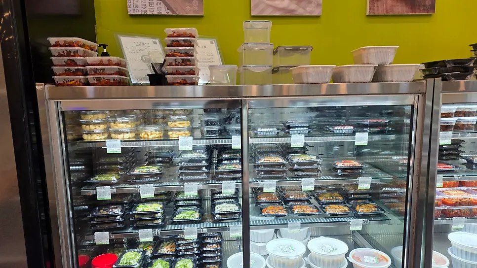 Variety of side dishes at Gukaechan Banchan Gwanggyo Main Store