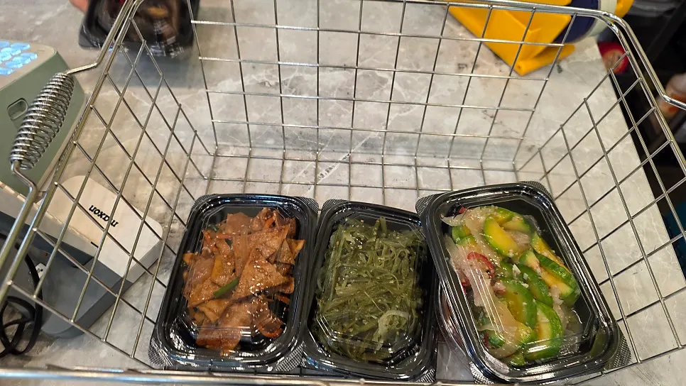 Packaged fried fish cake stir-fry brought home
