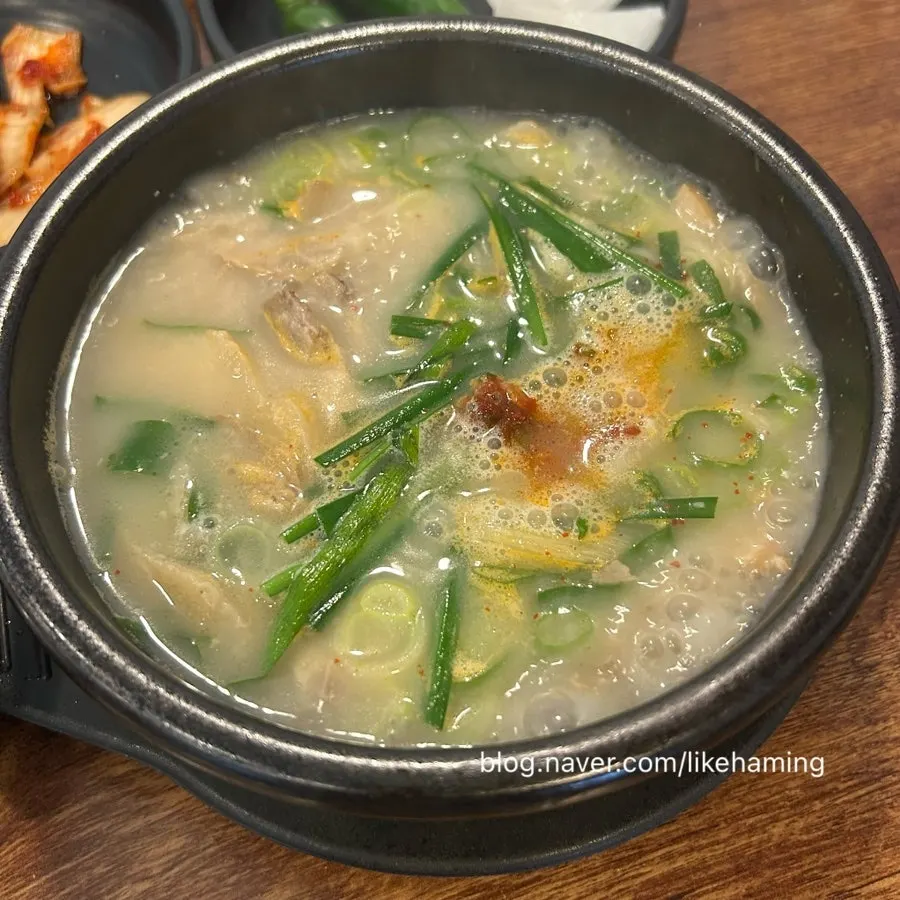 Pork gukbap and sundae gukbap served together for two