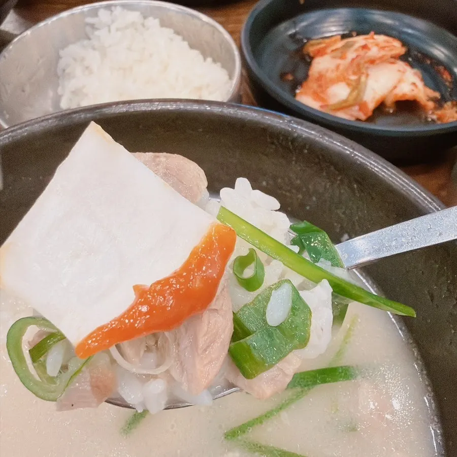 Meat ingredients in the pork gukbap