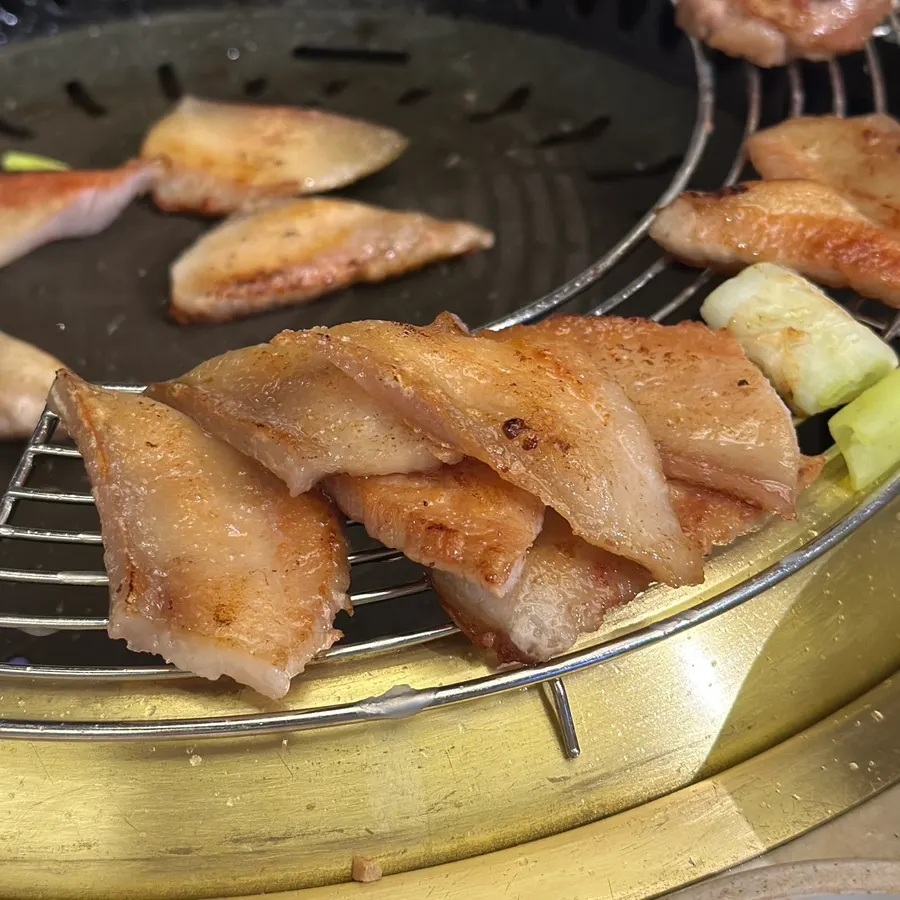 식사를 마친 국보가든 삼성본점 테이블