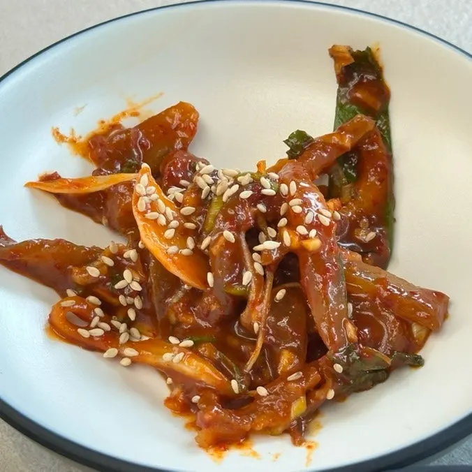 쫄깃한 돼지껍데기무침 반찬