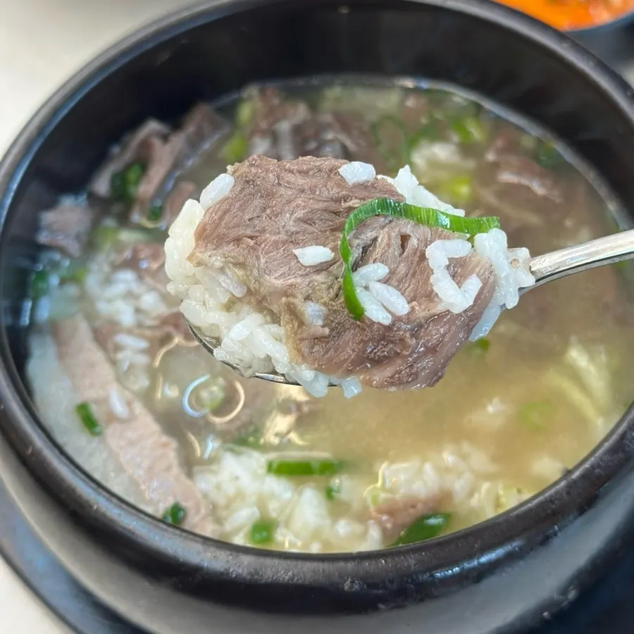 밥을 말아 국밥처럼 먹은 순대국