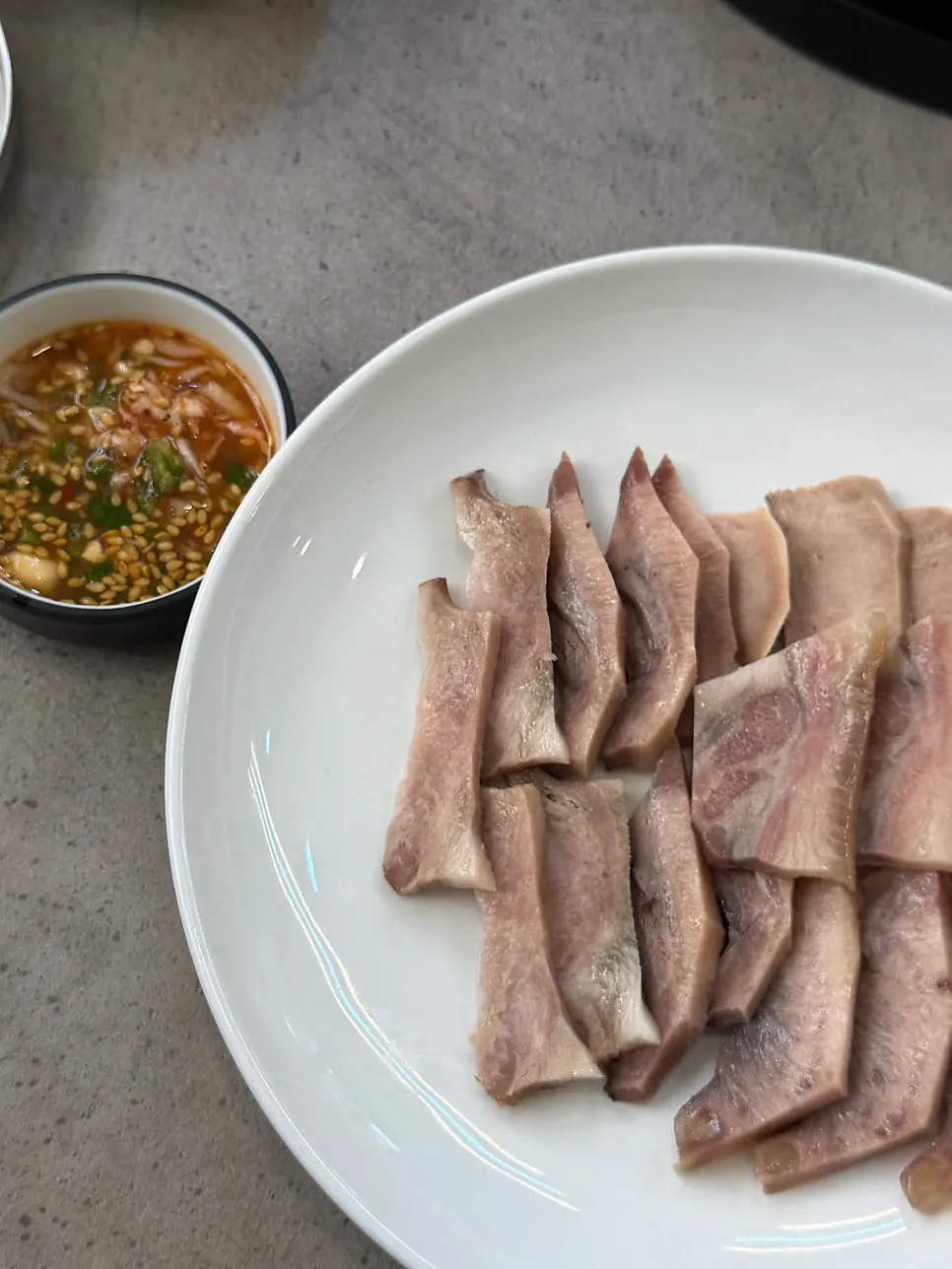 A half order of thickly sliced suyuk
