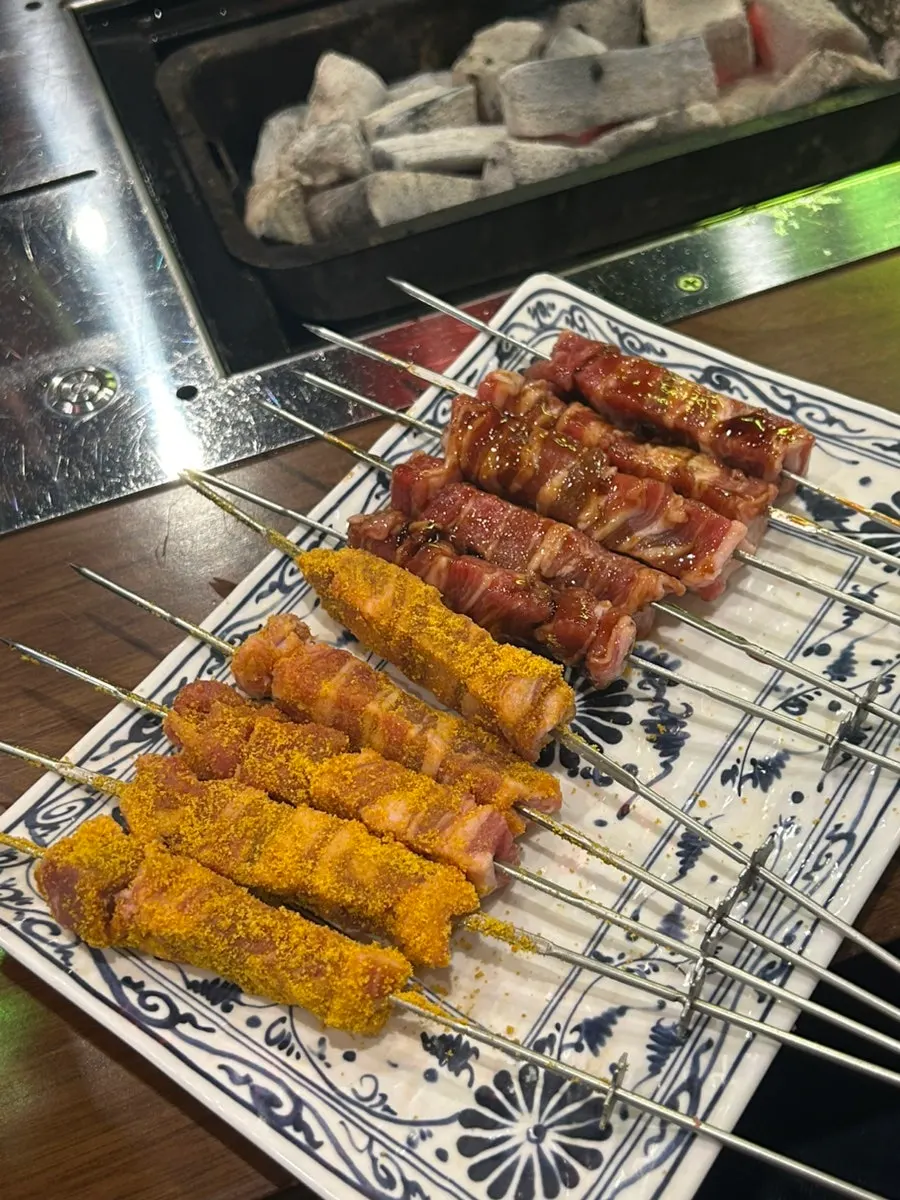 Gukje lamb skewers 10p with teriyaki and curry seasoning