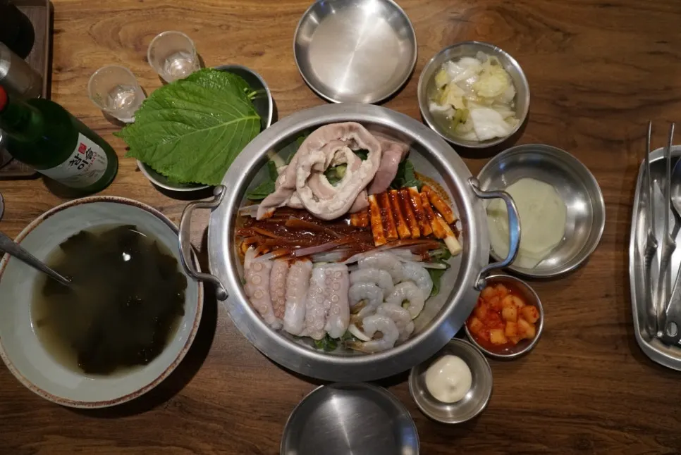 소곱창 낙곱새 중 사이즈와 참이슬 오리지널