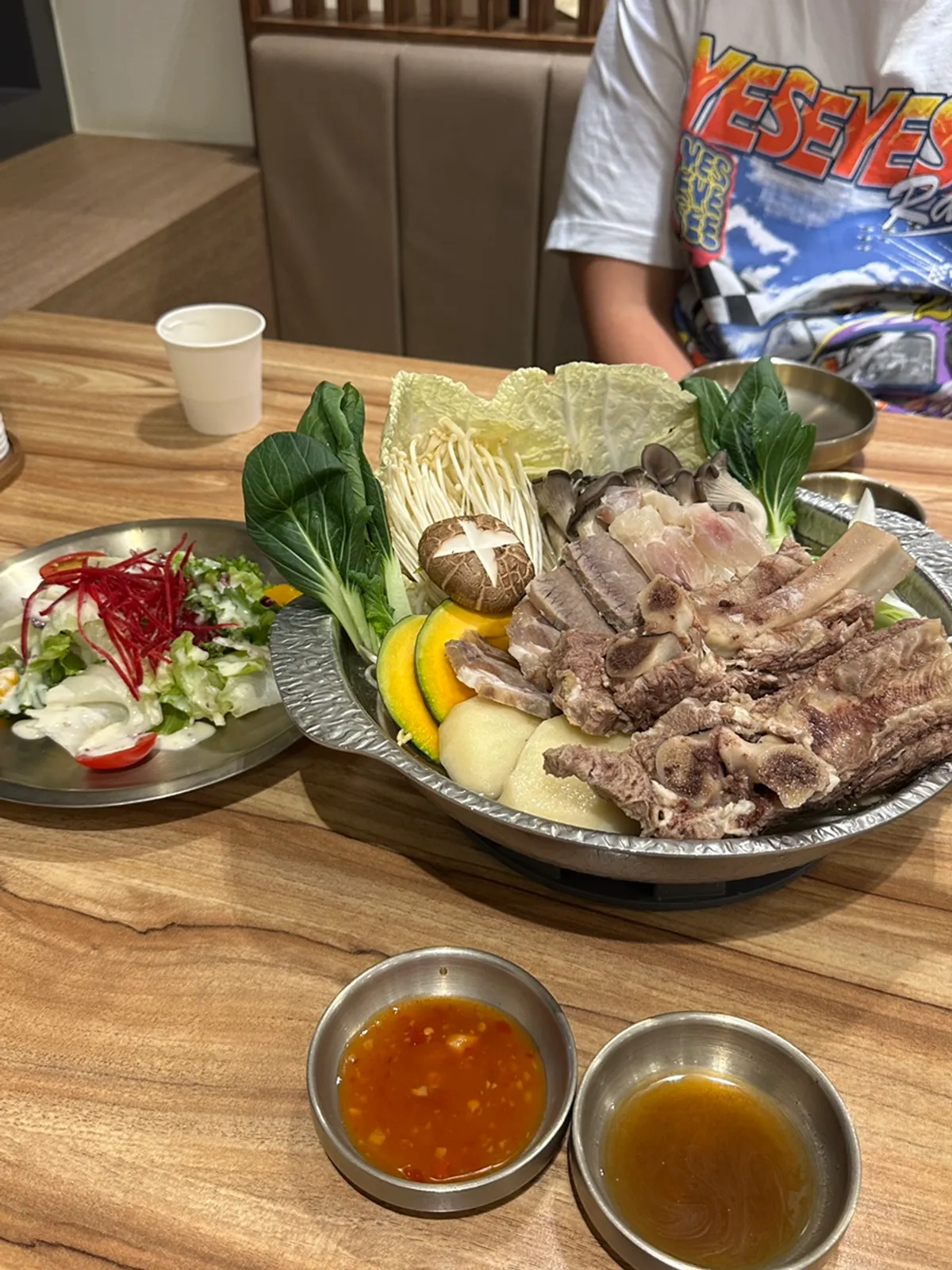 국수화 왕갈비 국수 전골 세로 사진