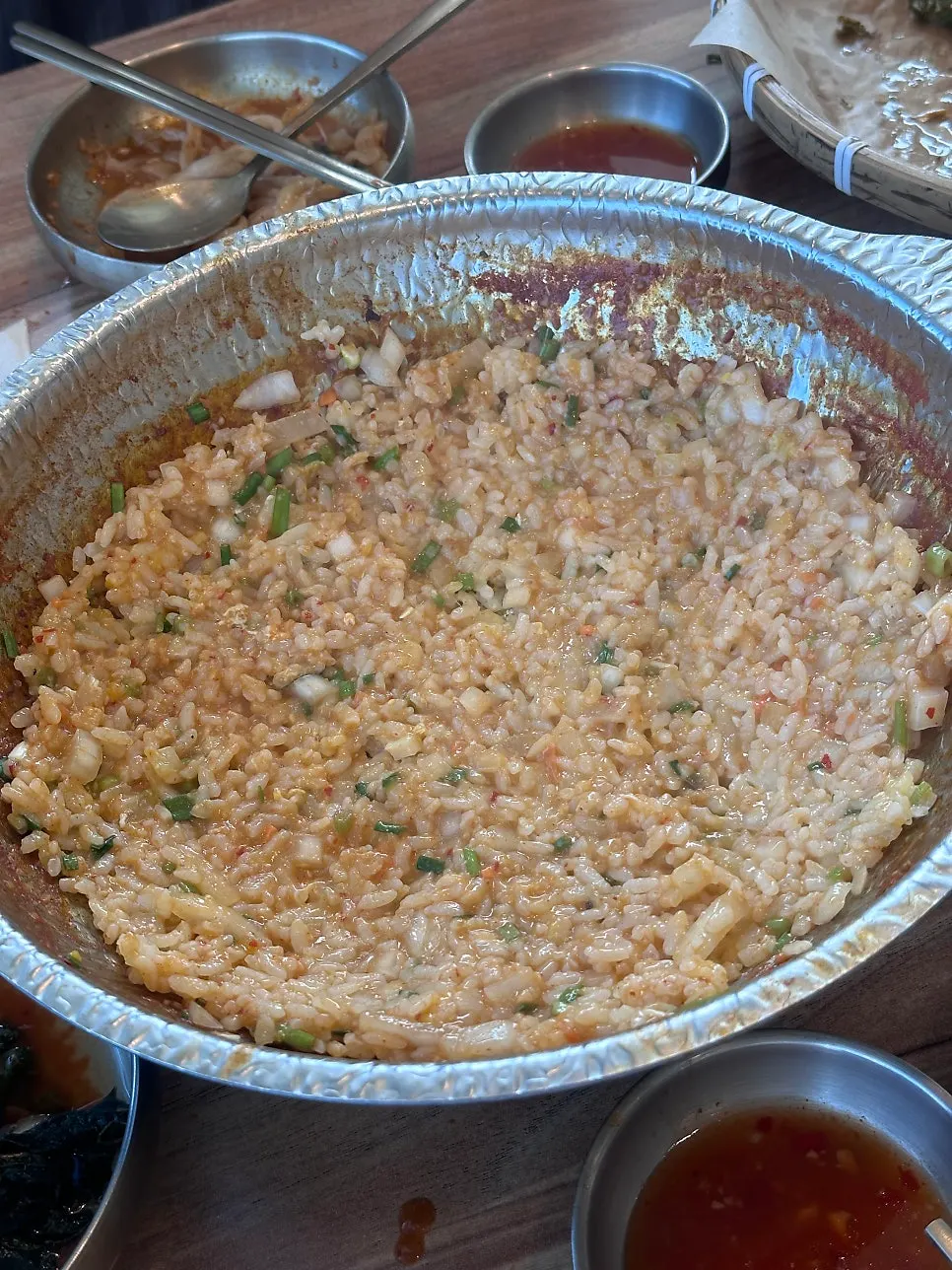 Fried rice made after scooping out the broth