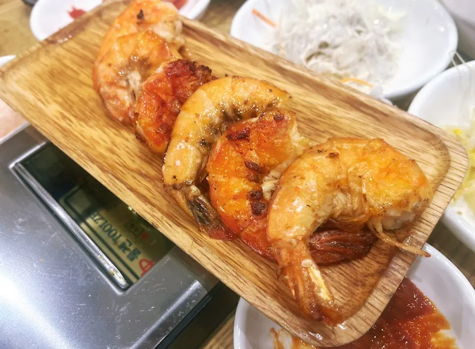 영수증 리뷰 이벤트로 받은 갈릭새우구이