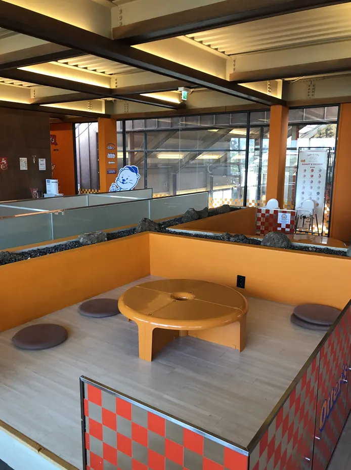 Spacious café interior