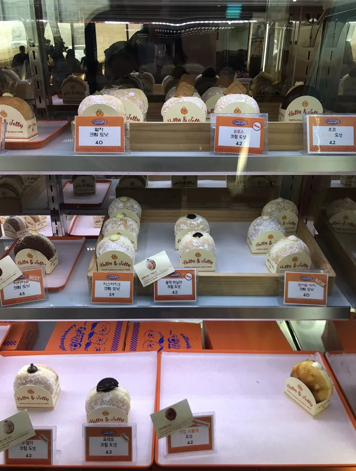 Various types of bakery bread