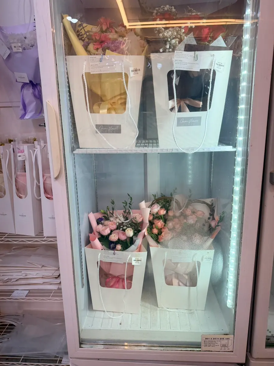 A freshly made bouquet from that day