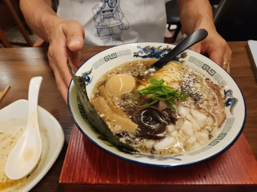 Mild shoyu ramen that finally arrived after 40 minutes