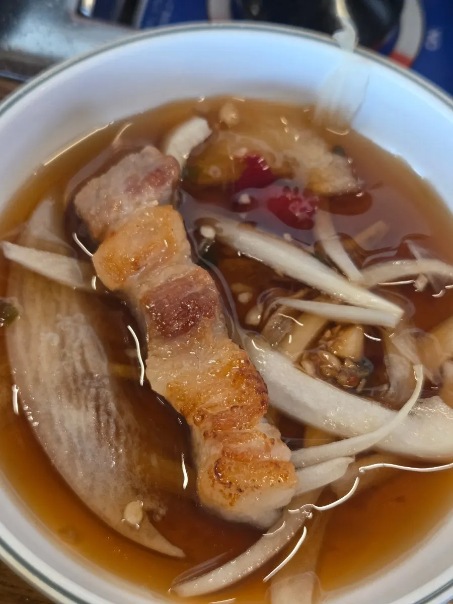 꽃돼지식당 구미본점 식사 마무리 상차림