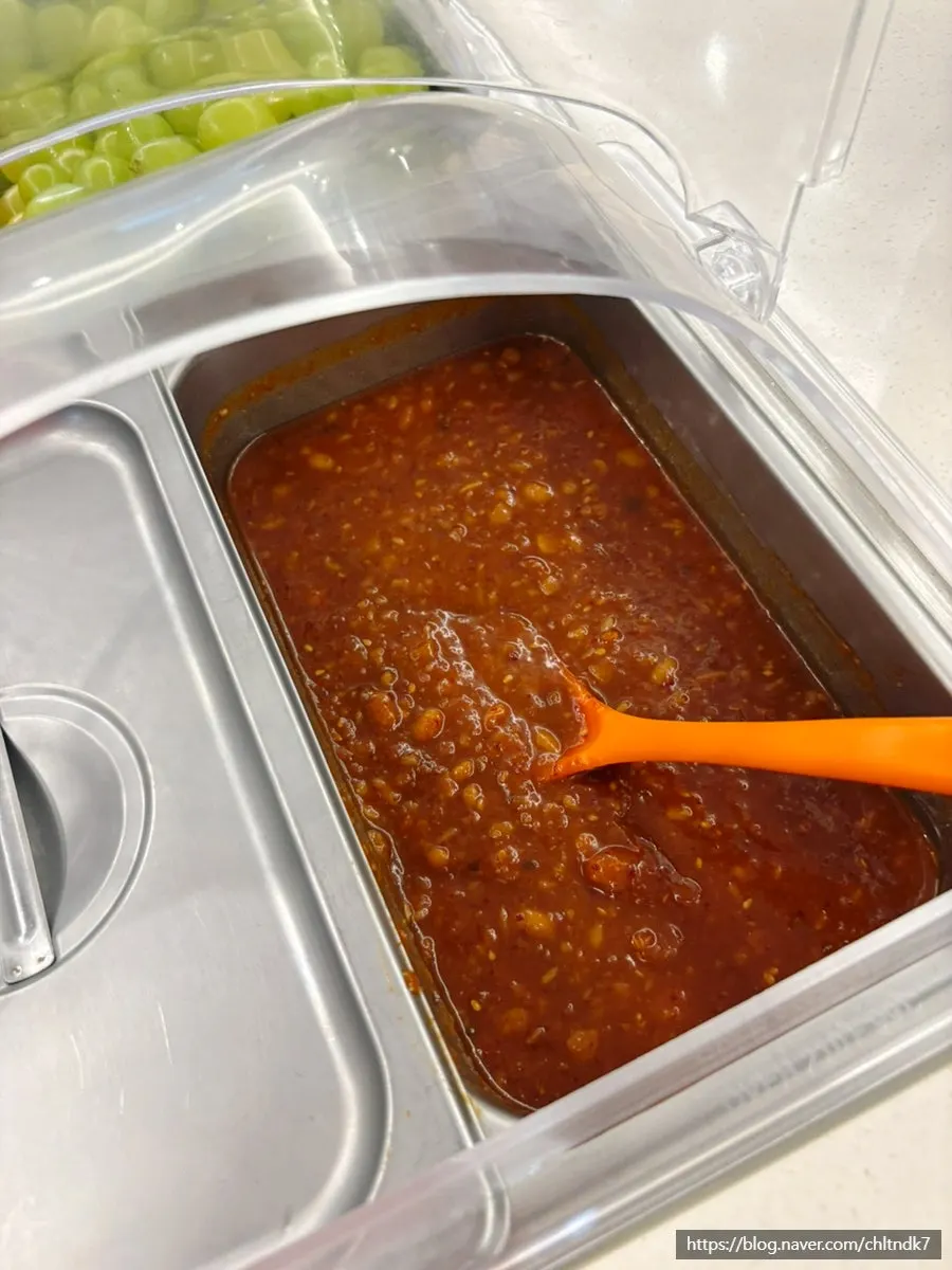 셀프바 과일 디저트