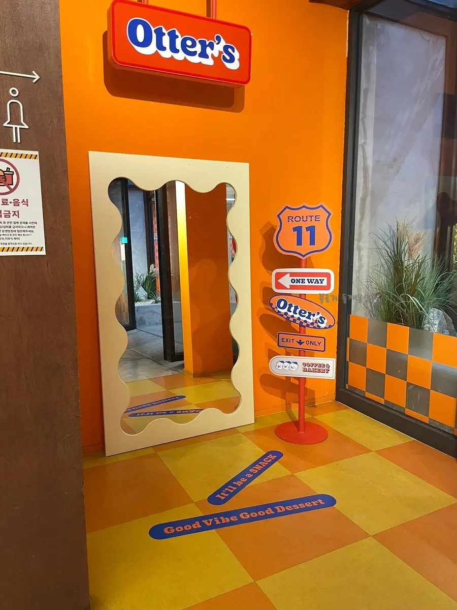 Store-use guide and microwave corner