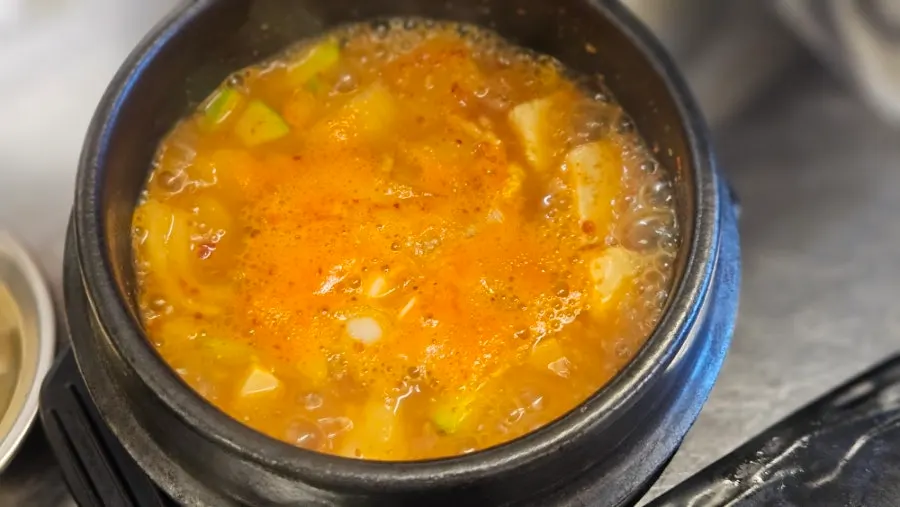 Mini doenjang jjigae with tofu