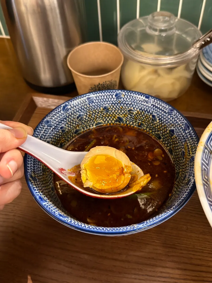 빨간 매운맛 츠케지루 국물