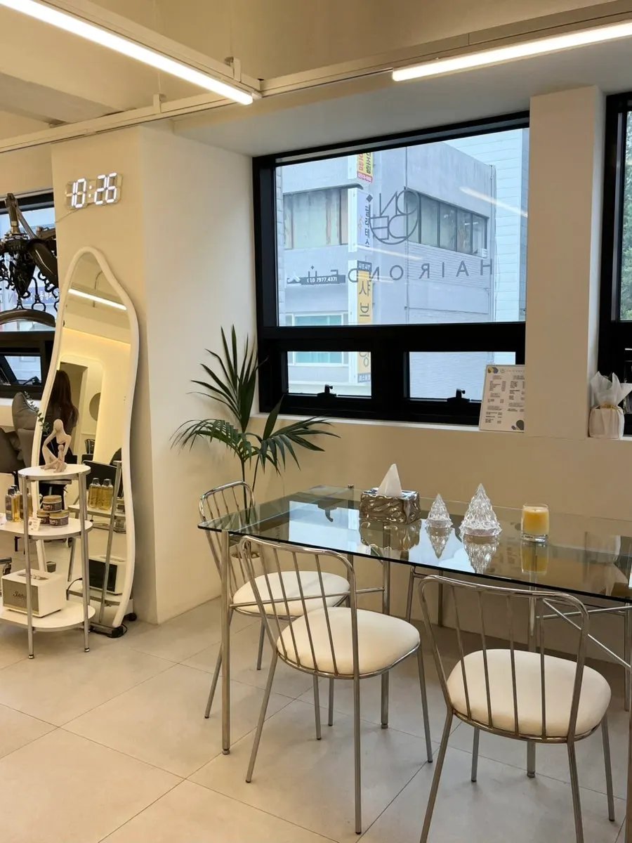 Modern interior space of the salon