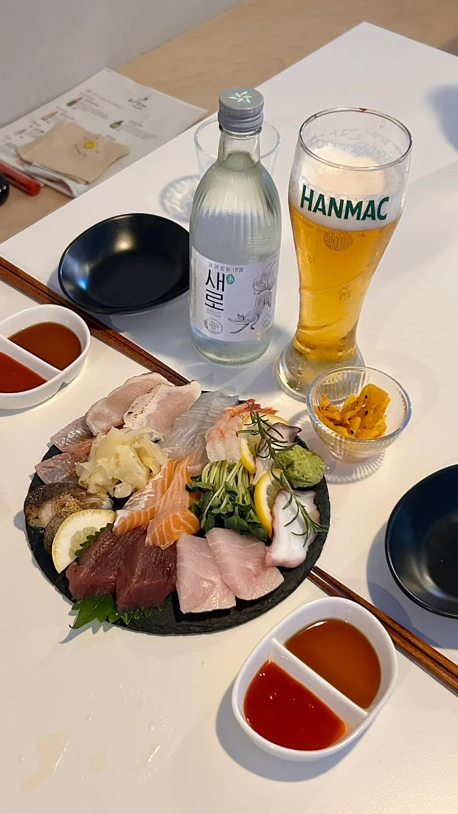 Plate of Irow's sashimi platter