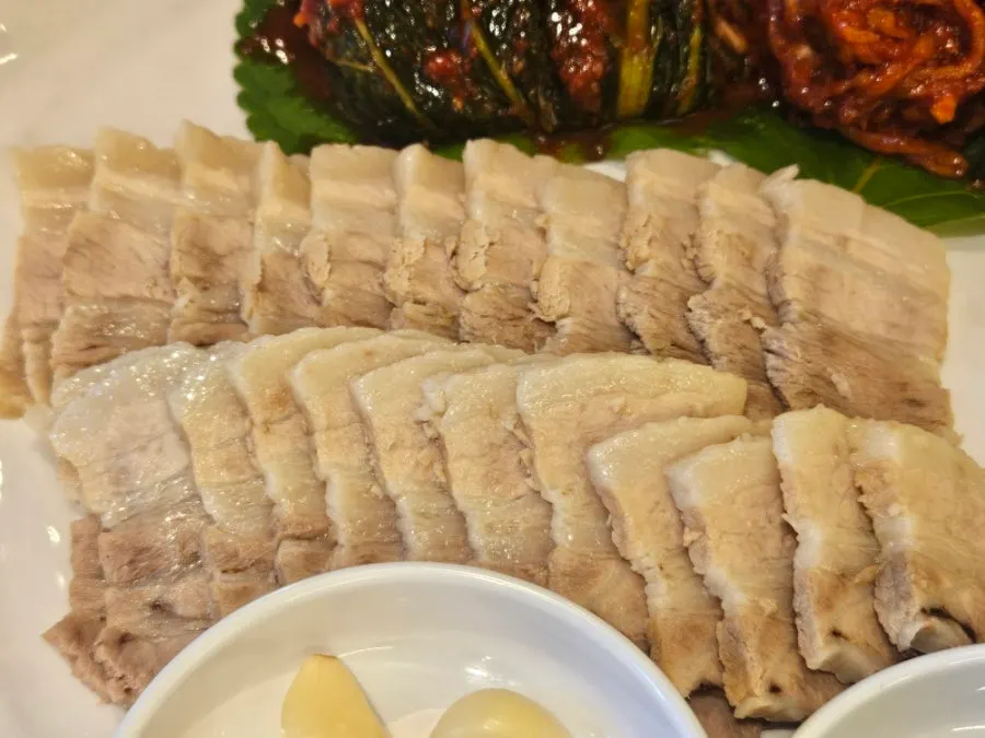 보쌈과 함께 나온 코다리