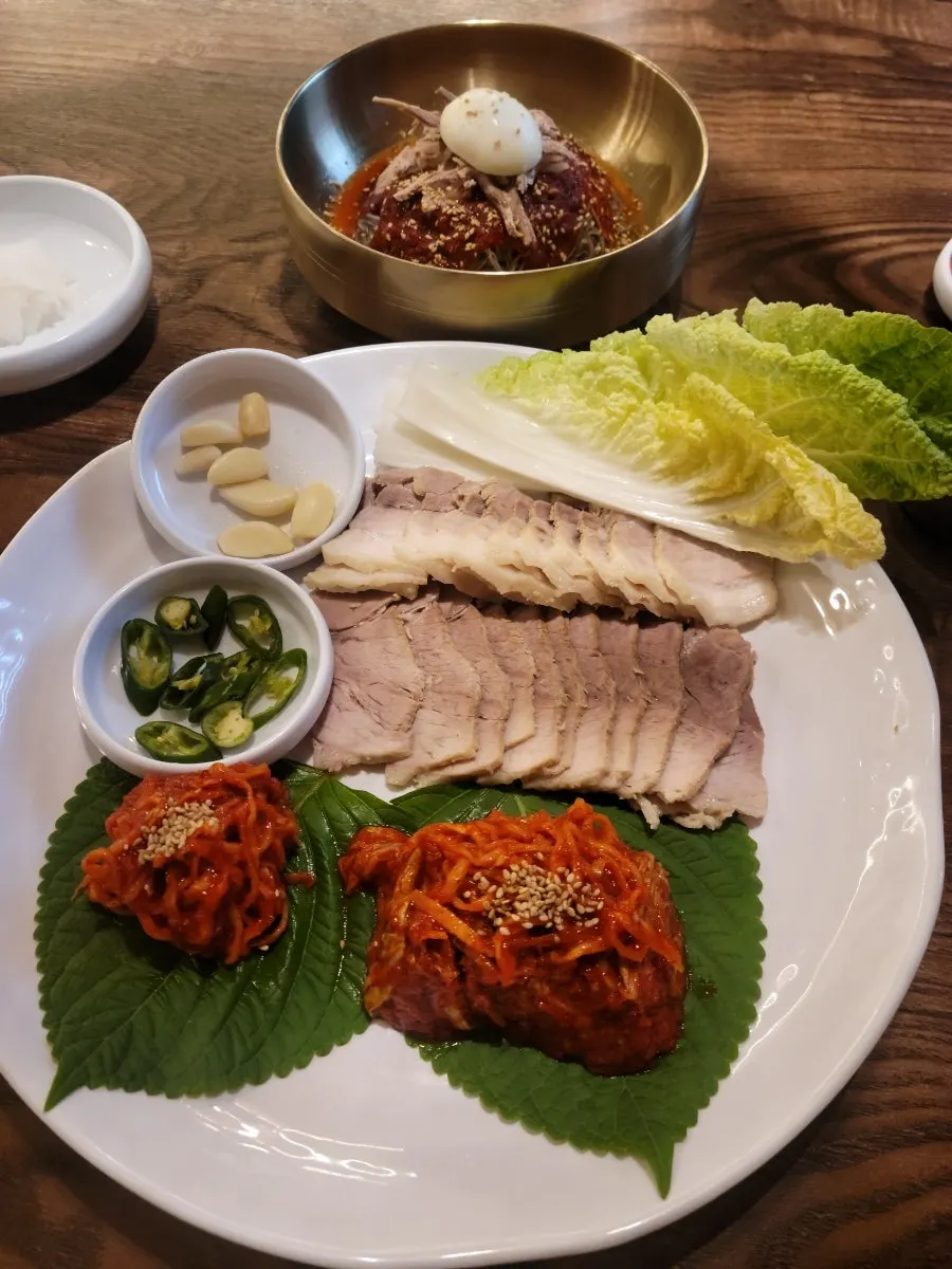 Relaxed interior of Sosa Myeonok on a quiet weekday afternoon