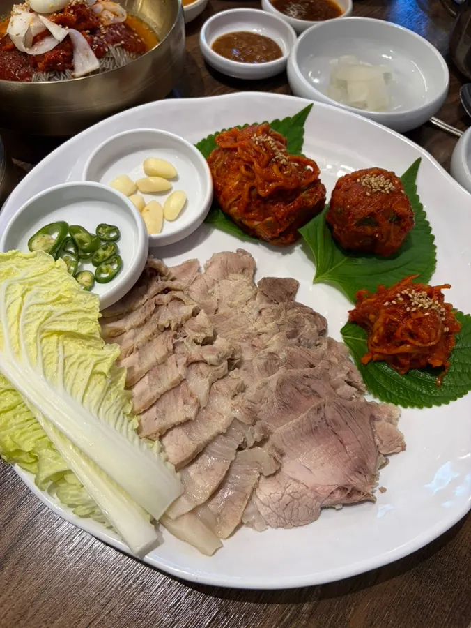 소사면옥 대가보쌈 소자 한 상