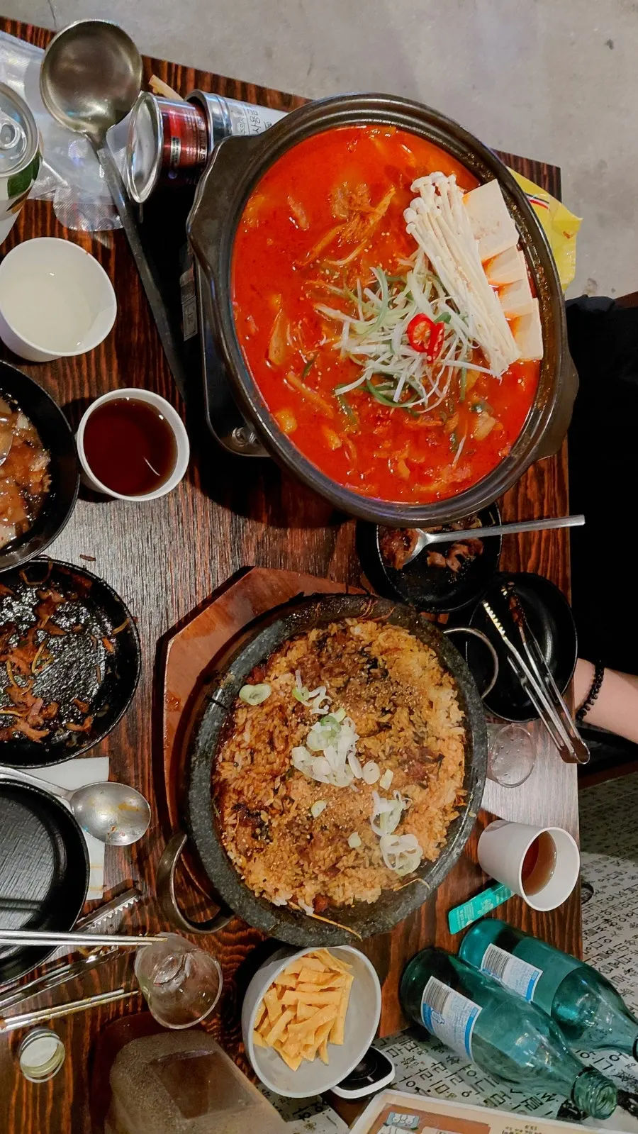 Gabri gimchi jjigae with gabri-sal pork